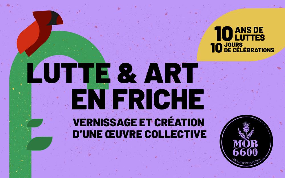 Vernissage « Lutte et art en friche »